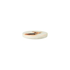 Poly button 2-hole Deer 12mm light brown