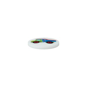 Poly-Button 2-hole Construction Vehicle 15mm multicolored