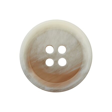 Poly button 4-hole 20mm beige