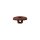 Poly button eyelet bear 15mm dark brown