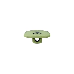 Poly button eyelet bear 15mm light green