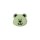 Poly button eyelet bear 15mm light green