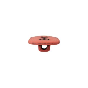 Poly button eyelet Bear15mm red