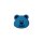 Poly button eyelet bear 15mm blue