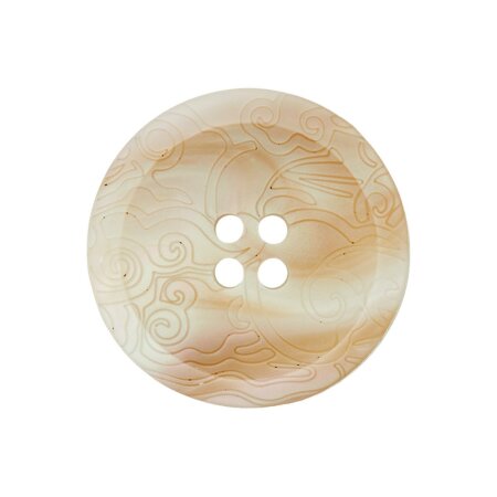 Poly button 4-hole 23mm beige