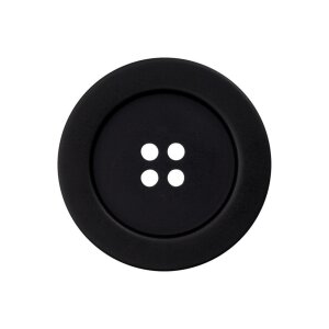 Poly button 4-hole 28mm black