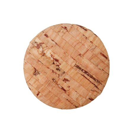 Cork button with eyelet 25mm beige