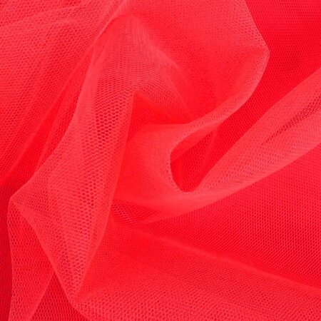 Tulle Fabric Uni Neon coral