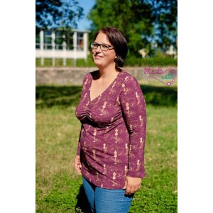 Kopie von eBook Basicshirt / Tunika / Basickleid "RAFFaela Curvy" Glitzerpüppi-Schnittmuster