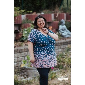 Kopie von eBook Basicshirt / Tunika / Basickleid "RAFFaela Curvy" Glitzerpüppi-Schnittmuster mit GEWERBELIZENZ