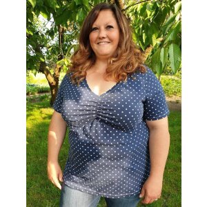 Kopie von eBook Basicshirt / Tunika / Basickleid "RAFFaela Curvy" Glitzerpüppi-Schnittmuster mit GEWERBELIZENZ